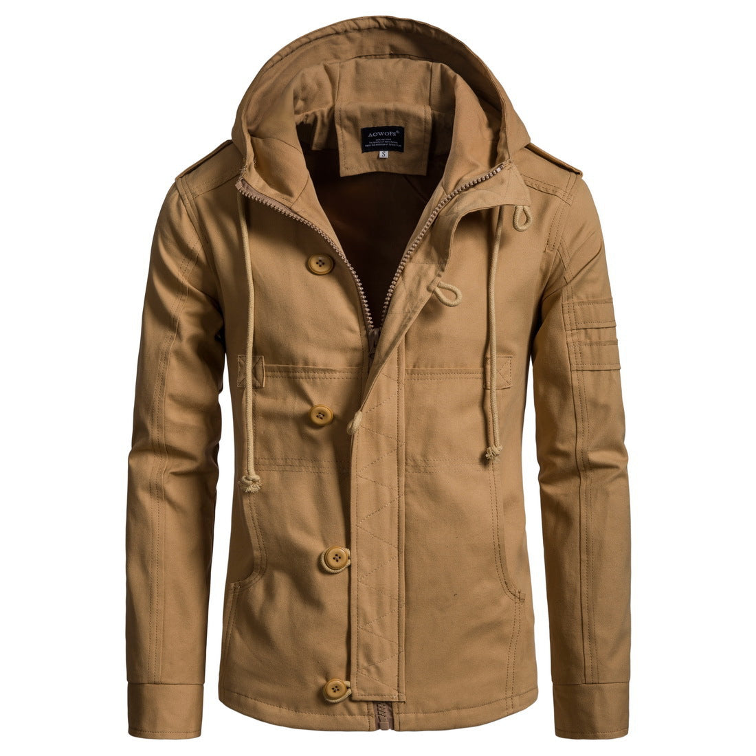 Herren Outdoor-Jacke Warm Wasserfest Mit Taschen