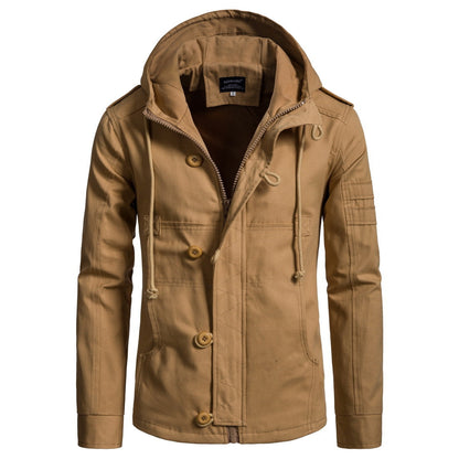 Herren Outdoor-Jacke Warm Wasserfest Mit Taschen