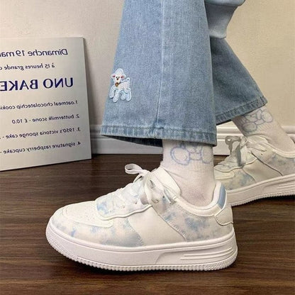 Damen Sneaker Farbenfroh mit Weichsohle Komfortsport