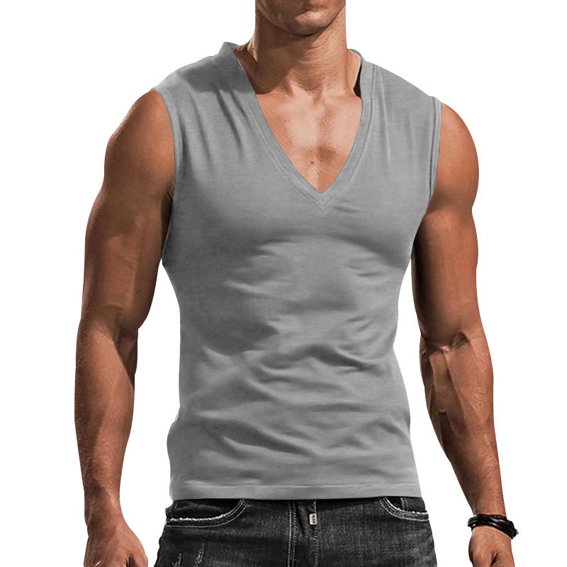 Herren T-Shirt V-Ausschnitt Ärmellos atmungsaktiv Berlin
