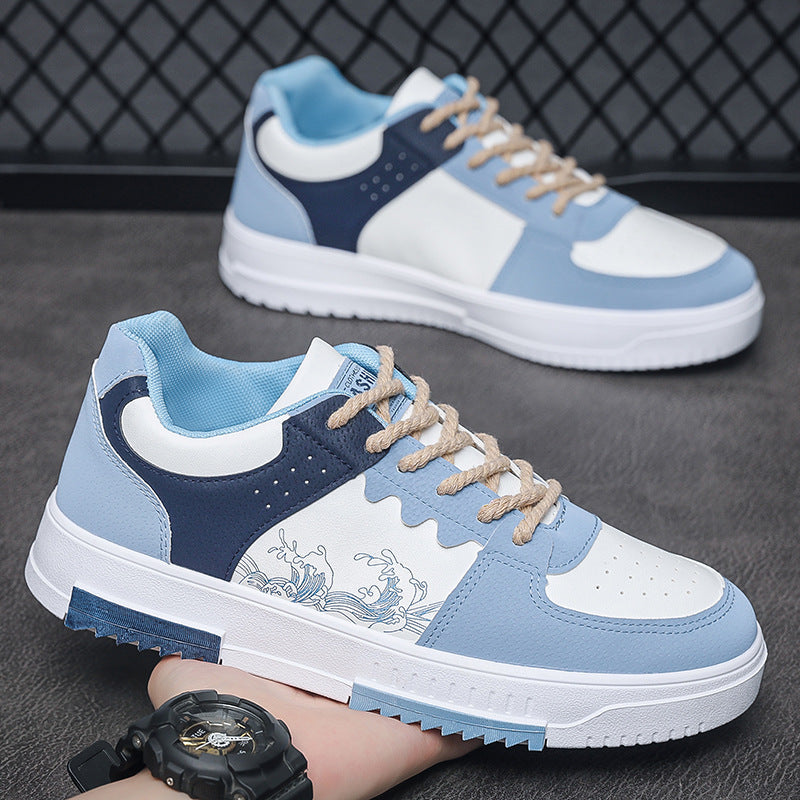 Damen Sneaker Wellen Design Trendy Sportschuhe