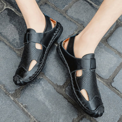 Herren Sandalen Rutschfest Atmungsaktiv Sommer
