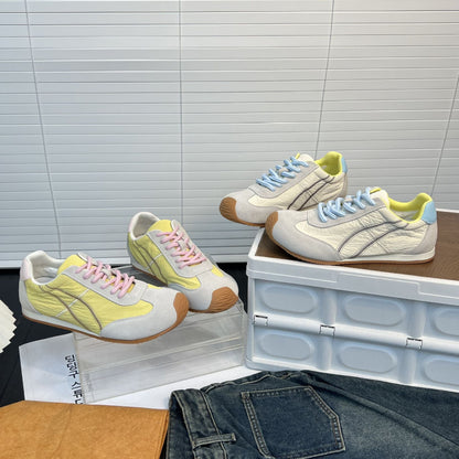 Damen Sneaker Leder atmungsaktiv bequem Sport