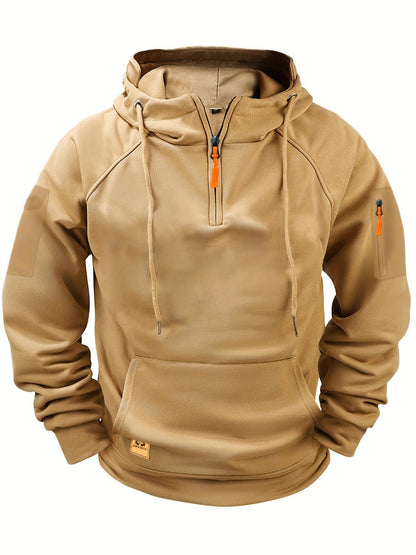 Herren Sportpullover Kapuzenpullover Mit Reißverschluss Taschen