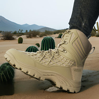 Herren Trekkingstiefel Wanderschuhe Knöchelschutz Rutschfest