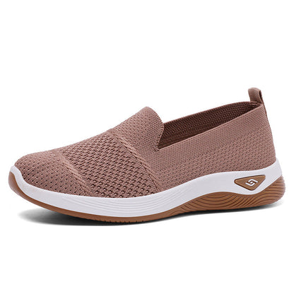 Damen Slip-On Schuhe Atmungsaktiv mit elastischer Passform Bequem