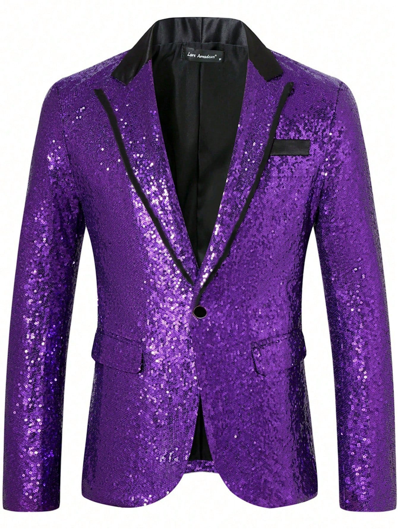 Paillettenblazer Herren Glamour Jacke Glitzer