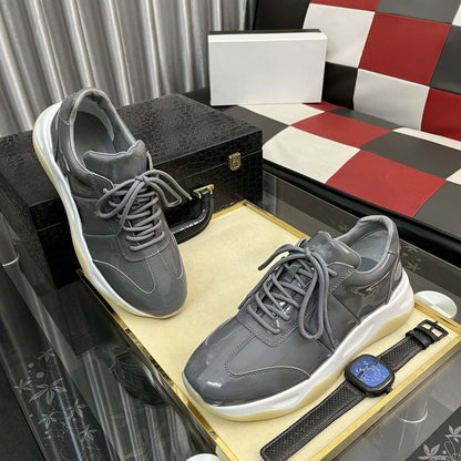 Damen Sneaker Elegante Glänzend Dämpfung Laufsohle