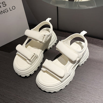 Damen Sandalen Sportlich Bequem Klettverschluss