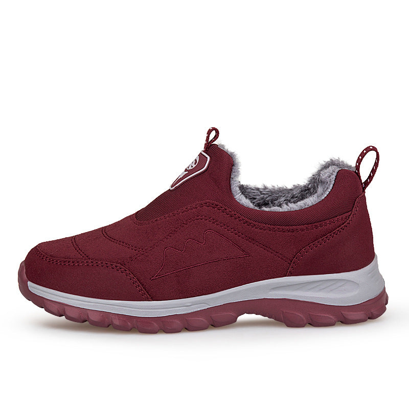 Damen Sneaker Warmfutter Slip-On Schuhe Winter