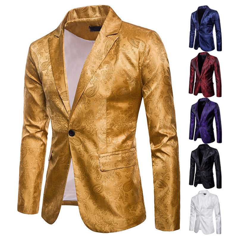 Herren Blazer Slim Fit Elegant mit Muster
