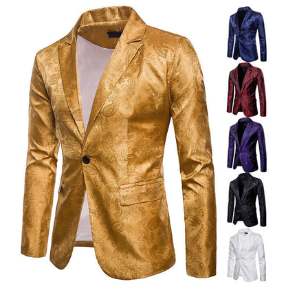 Herren Blazer Slim Fit Elegant mit Muster