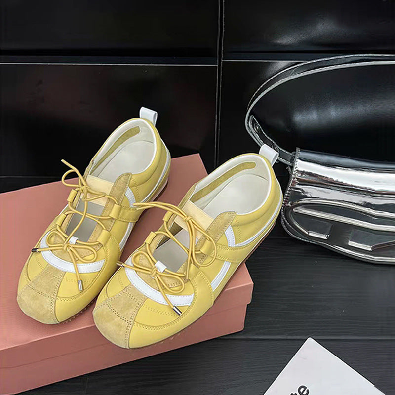 Damen Sneaker Sportlich Modisch Weiße Schuhe