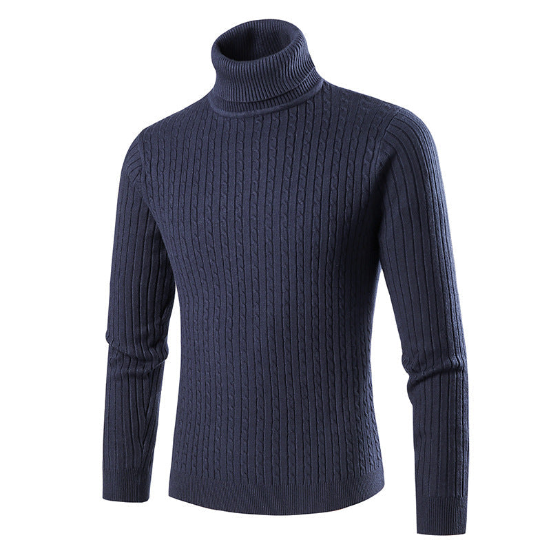 Herren Rollkragenpullover Strick Modern Style
