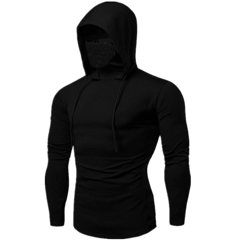 Herren Kapuzenshirt Gesichtsschutz modisch Sportlich