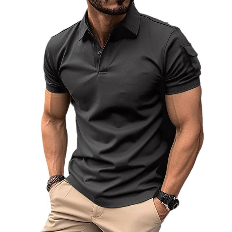 Herren Poloshirt mit Tasche Modern Sportlich