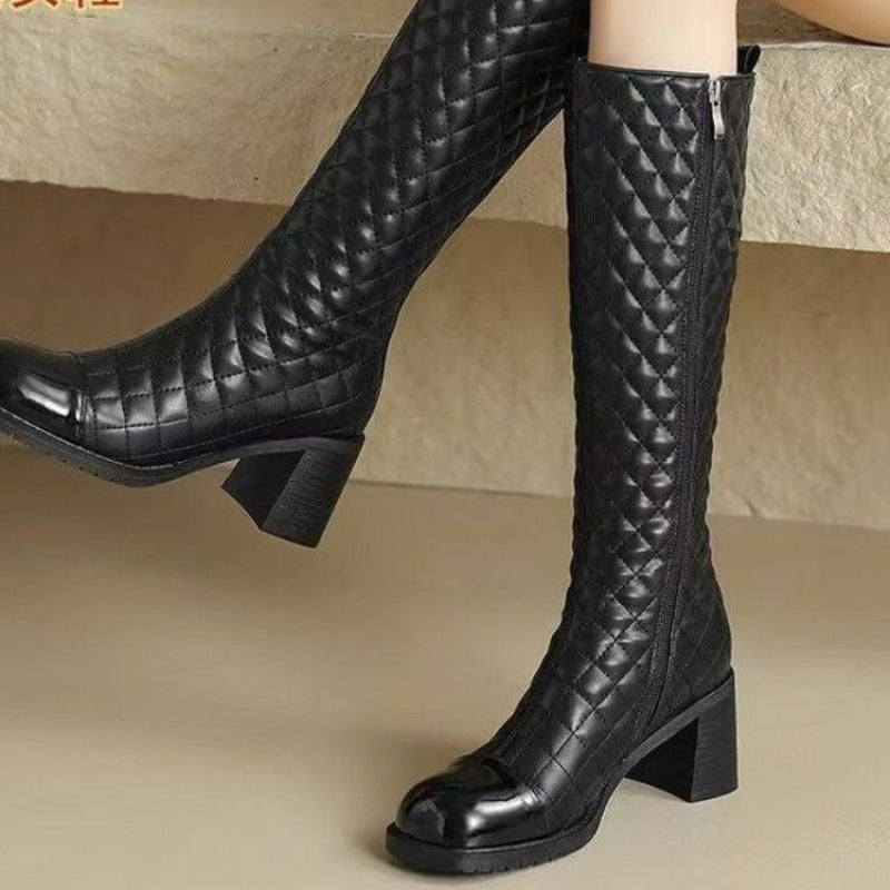 Damen Stiefeletten Elegant Steppmuster Schuhe Frauen