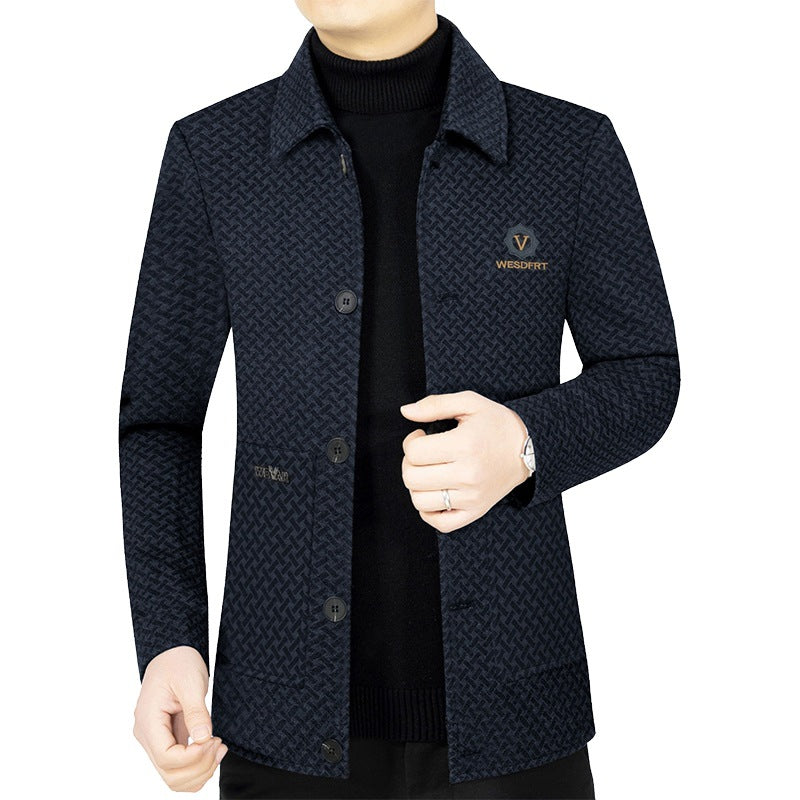 Herrenjacke atmungsaktiv mit Muster Sportlich Casual - BerlinGlamour