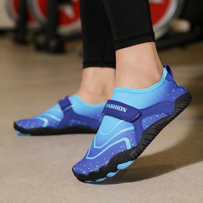 Damen Aquaschuhe Flexibel mit Klettverschluss und Rutschfester Sohle