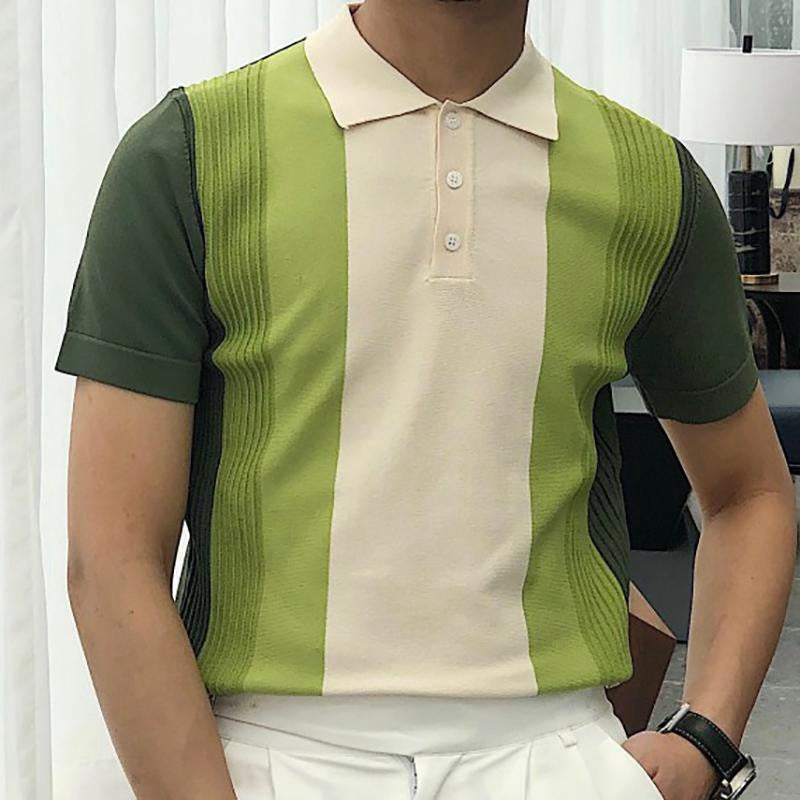 Herren Polo-Shirt Modern mit Struktur Optik Berlin