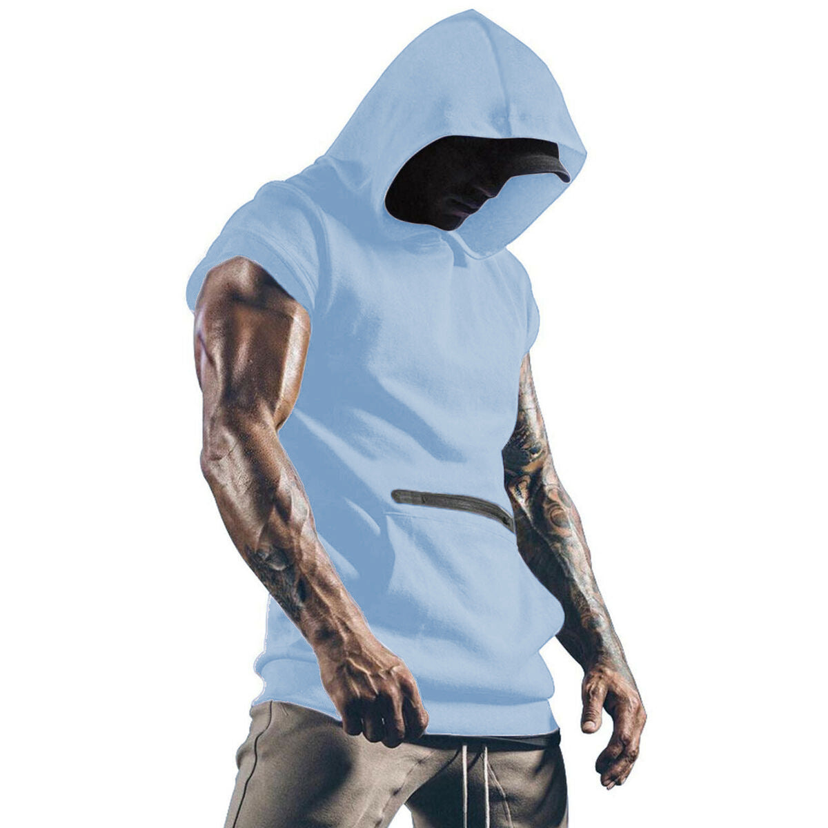Herren Sportshirt Ärmellos Fitness Oberteil