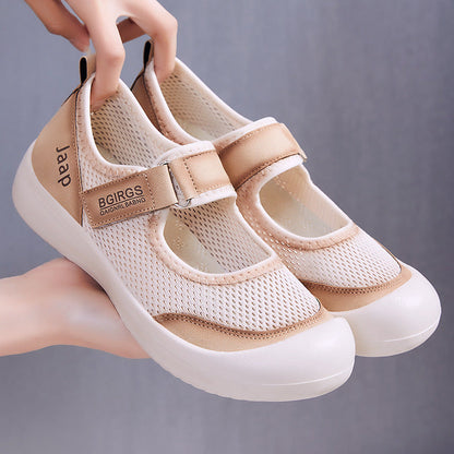 Damenschuhe Atmungsaktiv Flexible Freizeitschuhe Mit Verstellbaren Riemen