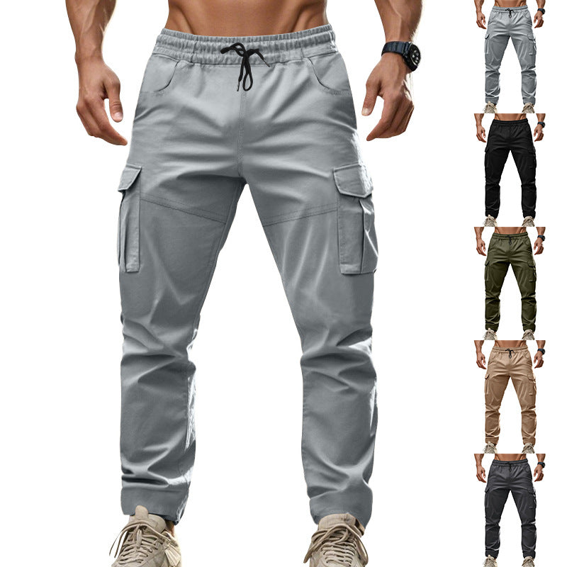 Herren Cargo-Hose Bequem Mit Seitentaschen Elastisch - BerlinGlamour