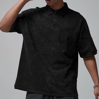 Herren Poloshirt lässig mit Brusttasche Modern Style
