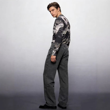 Herren Chino-Hose Hohe Taille Bequem Elegant