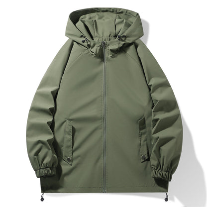 Herren Funktionsjacke Wasserdicht mit Kapuze und Elastik