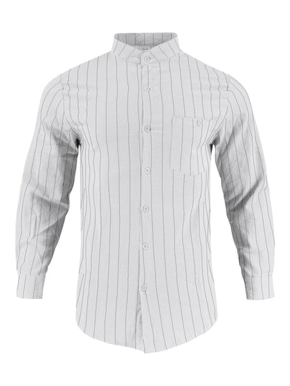 Herren Hemd Streifenmuster Modern Slim Fit