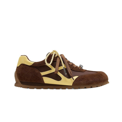 Damen Sneaker Sportlich Atmungsaktiv Wildleder