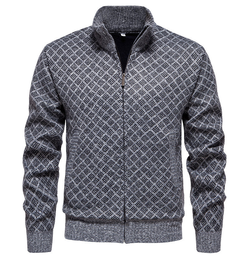 Herren Sweatjacke Gesteppt Warm Modern