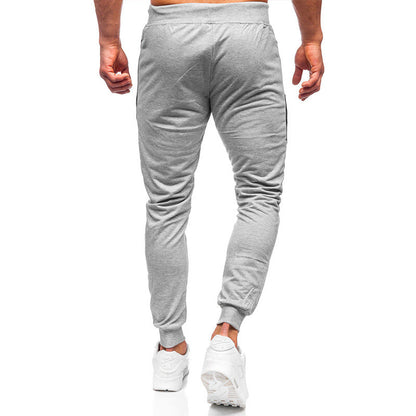 Herren Jogginghose Slim Fit Sportlich mit Reißverschlusstaschen