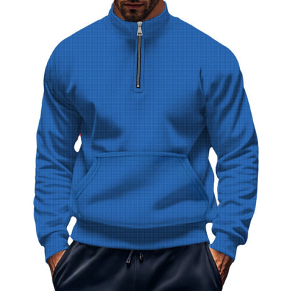 Herren Pullover Sportlich Halbzipp Versatile Modern