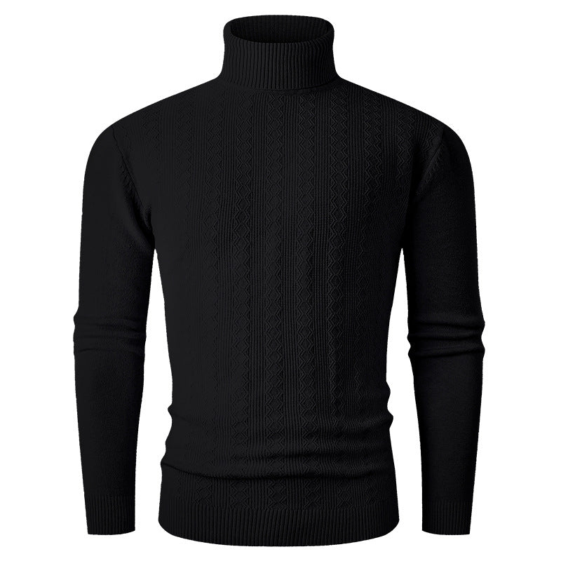 Herren Rollkragenpullover Strickpullover Hochkragen Modern