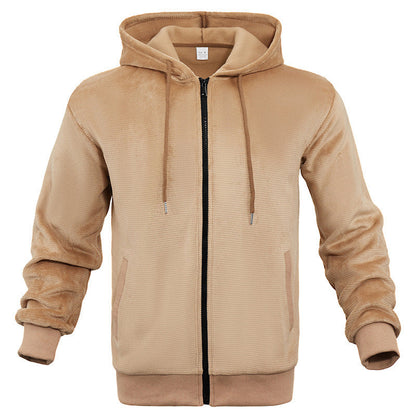 Herren Kapuzenpullover Modern mit Reißverschluss und Atmungsaktivem Material
