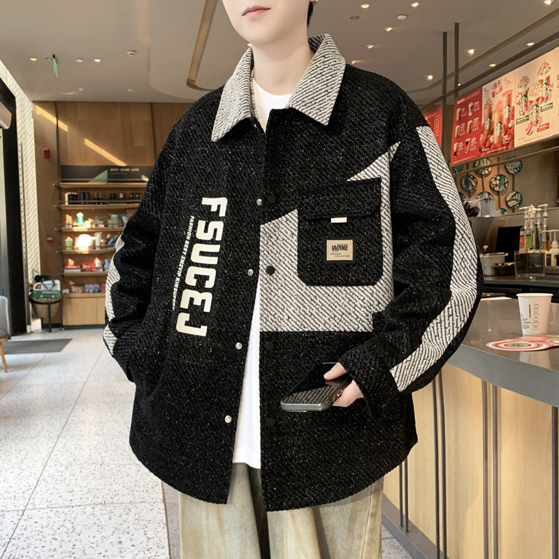 Herren Overshirt Jacke Lässig Modern Streetwear