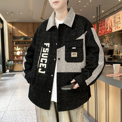 Herren Overshirt Jacke Lässig Modern Streetwear