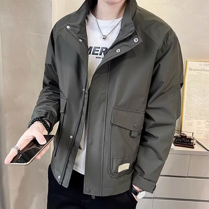 Herren Utility-Jacke Leicht Mit Funktionalen Taschen