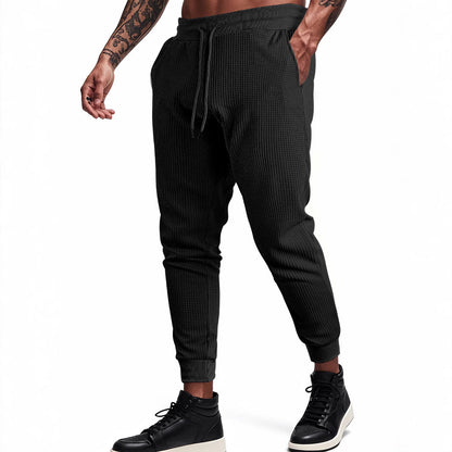 Sportliche Herren Jogginghose Mit Waffelstruktur Bequem