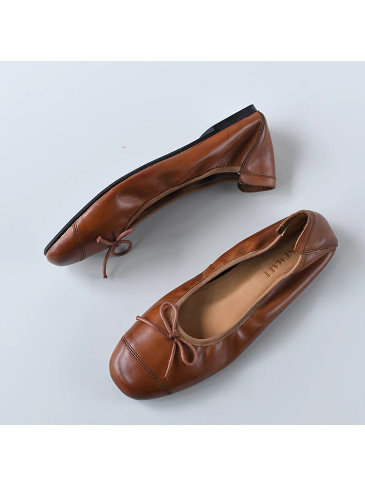 Damen Ballerinas Bequem Elegant Schleifen-Design