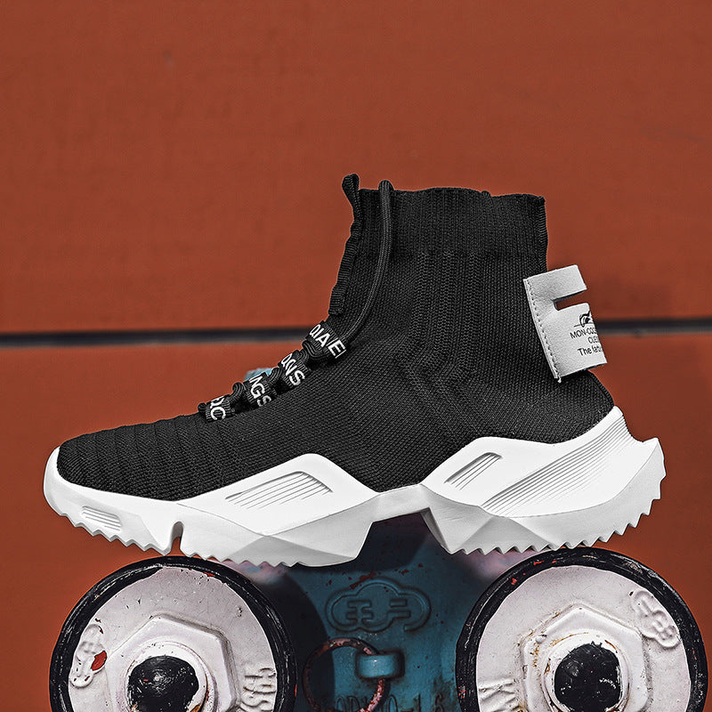 Damen Sneaker High-Top Elastisch Style Frauen Schuhe
