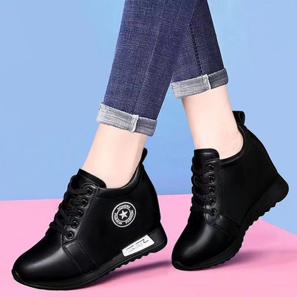 Damen Wedge Sneaker Hochzeitsschuhe Modisch Stilvoll