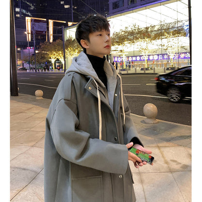 Herren Winterjacke Übergröße Kapuze Modern Trendig