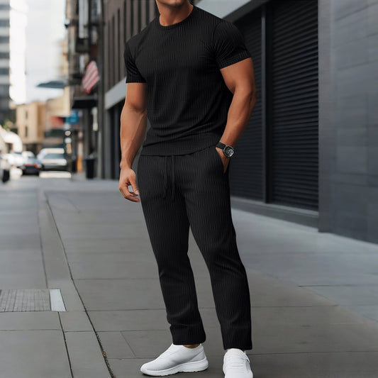Herren Sportset Freizeitbekleidung Modern Strukturmuster - BerlinGlamour