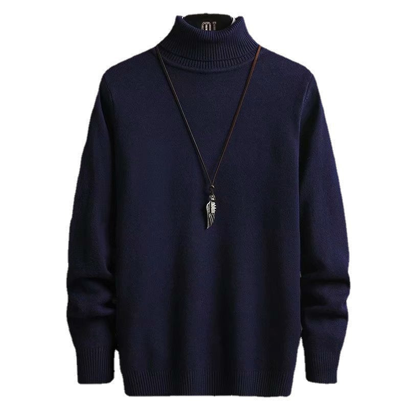 Herren Rollkragenpullover Weich Wolle Bequem