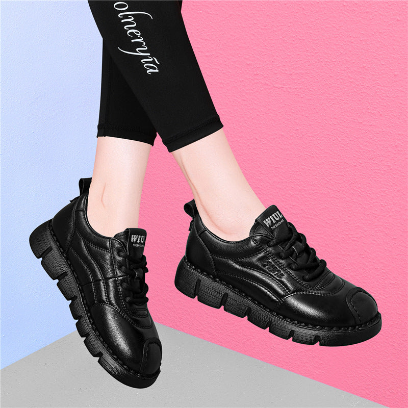 Damen Sneaker Dicke Sohle Modisch Frauen Schuhe