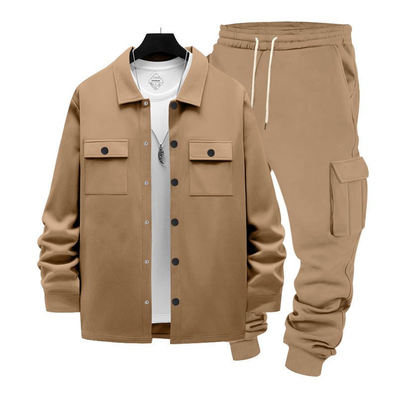 Herren Jogginganzug Lässig Overshirt Set Sportlich
