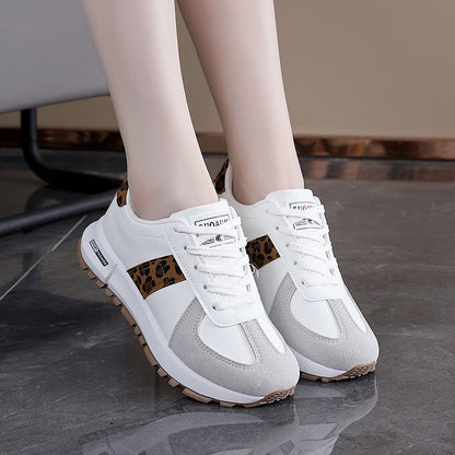 Damen Sneaker Sportlich Tiermuster Schuhe Trend